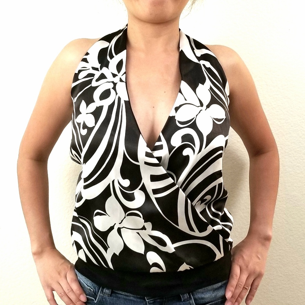 Women's Wet Seal Floral Halter Top XS Size